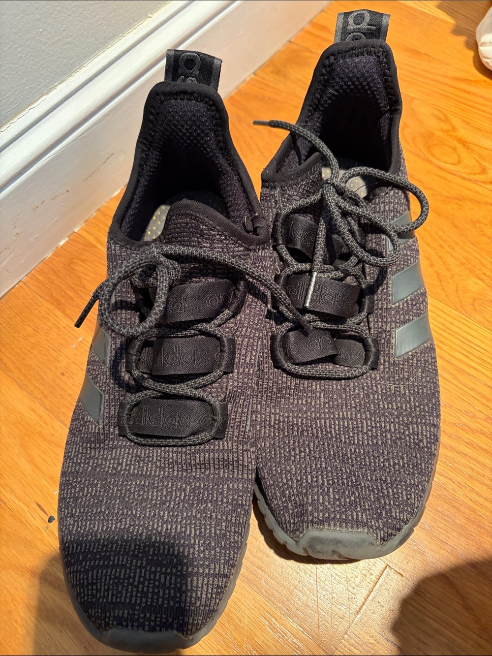 adidas Men’s Black Knit Athletic Sneakers